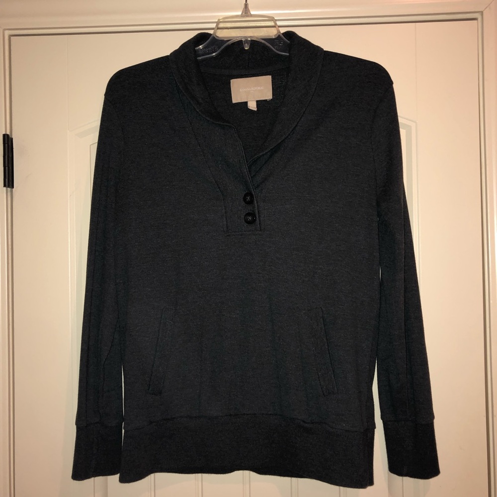 Charcoal BR Pullover Sweater